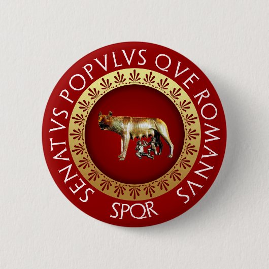 Capitoline Wolf Button (Vorderseite)