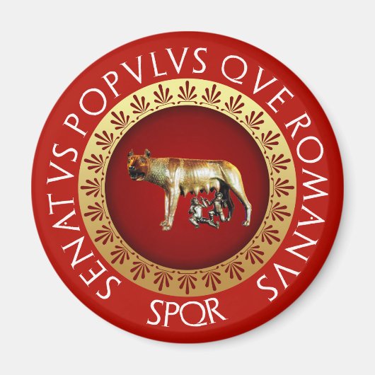 Capitoline Wolf Magnet (Vorne)