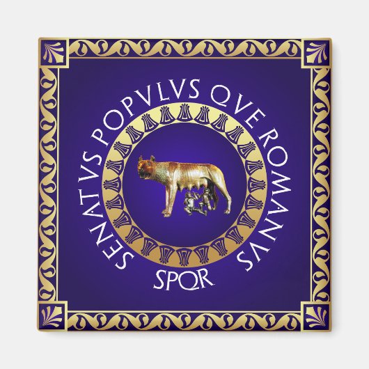 Capitoline Wolf Magnet (Vorne)