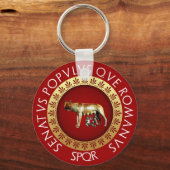 Capitoline Wolf Schlüsselanhänger (Vorderseite)