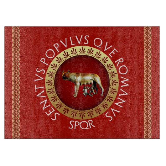 Capitoline Wolf Schneidebrett (Vorderseite)