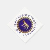 Capitoline Wolf Serviette (Ecke)