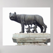 Capitoline Wolf Statue (She-wolf suckling), Poster (Vorne)