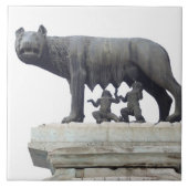 Capitoline Wolf-Statue (Sie-Wolf Säugling), Fliese (Vorderseite)