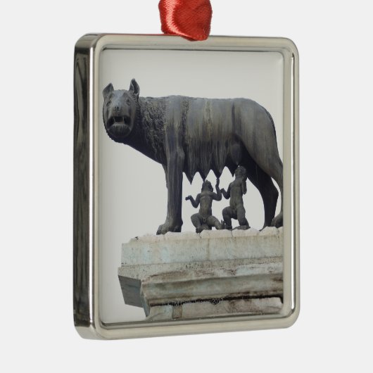 Capitoline Wolf-Statue (Sie-Wolf Säugling), Silbernes Ornament (Rechts)