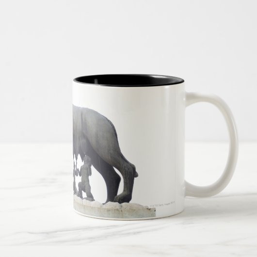 Capitoline Wolf-Statue (Sie-Wolf Säugling), Zweifarbige Tasse (Rechts)