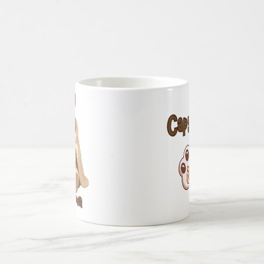 Capivara Relax tomando chá de pantufas Kaffeetasse (Mittel)