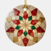 Capiz-Inspired Parol Christmas Ceramic Ornament (Vorne)