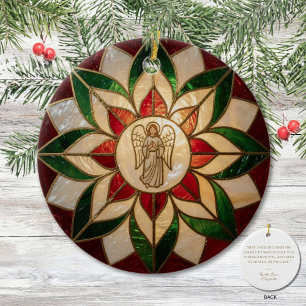 Capiz-inspirierter Engel-Parol  Keramik Ornament