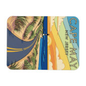 CapMay New Jersey Illustration Travel Magnet (Horizontal)