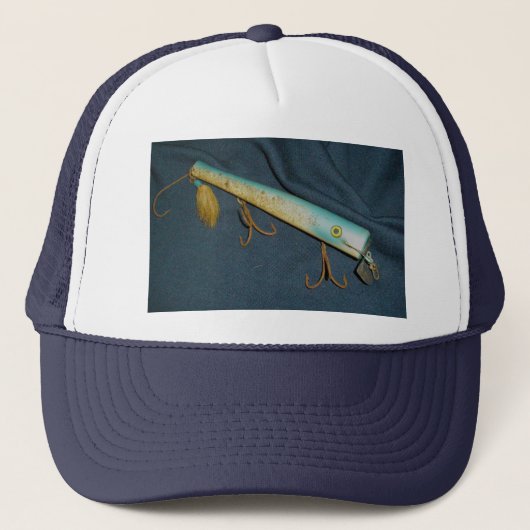 Cap'n Bill Swimmer Vintag Lure Hat Truckerkappe (Vorderseite)