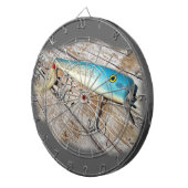 Cap'n Bill's Streamliner Saltwater Vintag Lure Dartscheibe (Vorderseite rechts)