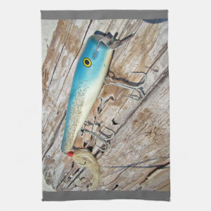 Cap'n Bill's Streamliner Saltwater Vintag Lure Handtuch