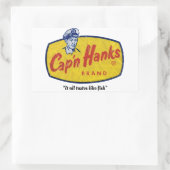 Cap'n Hanks Brand Rechteckiger Aufkleber (Tasche)
