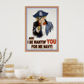 Cap'n Sam Poster (Küche)