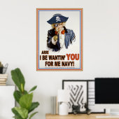 Cap'n Sam Poster (Heimbüro)