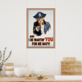 Cap'n Sams Marine Poster (Küche)