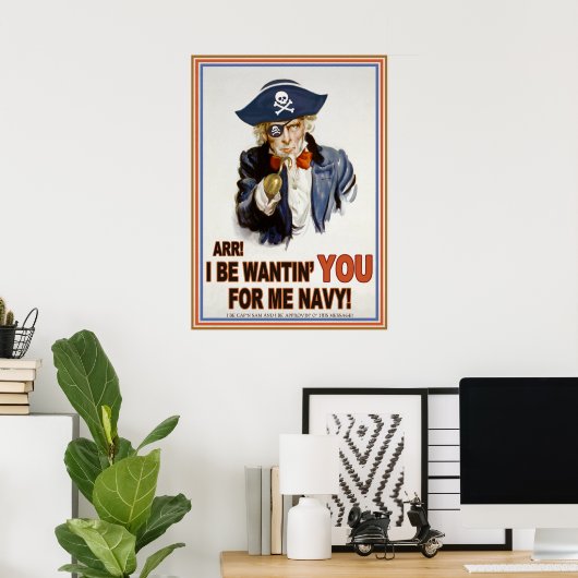Cap'n Sams Marine Poster (Heimbüro)