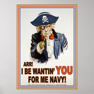 Cap'n Sams Marine Poster