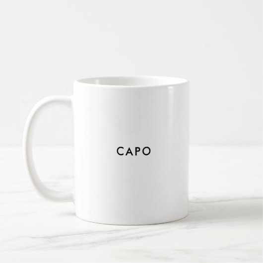 Capo | Boss | Tasse für den italienischen Kaffee (Links)