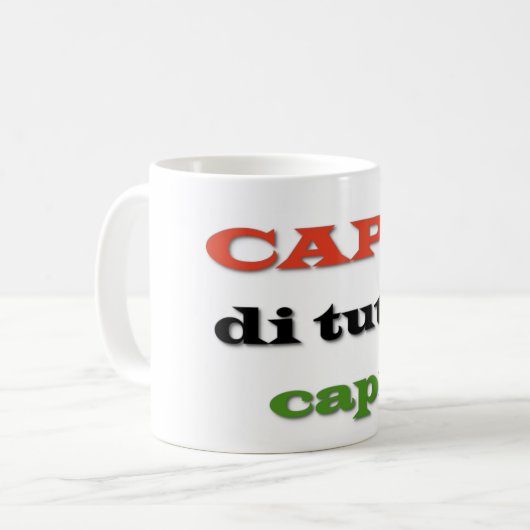 Capo/Chef Kaffeetasse (Vorderseite Links)