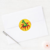 Capo, der kleine Drache Runder Aufkleber (Umschlag)