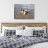 Capo von Oppenheim, Jack Russell Terrier, Dog Leinwanddruck (Insitu (Schlafzimmer))