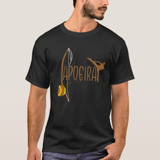 Capoeira Athletic Berimbau Instrument Power 2 T-Shirt (Vorderseite)
