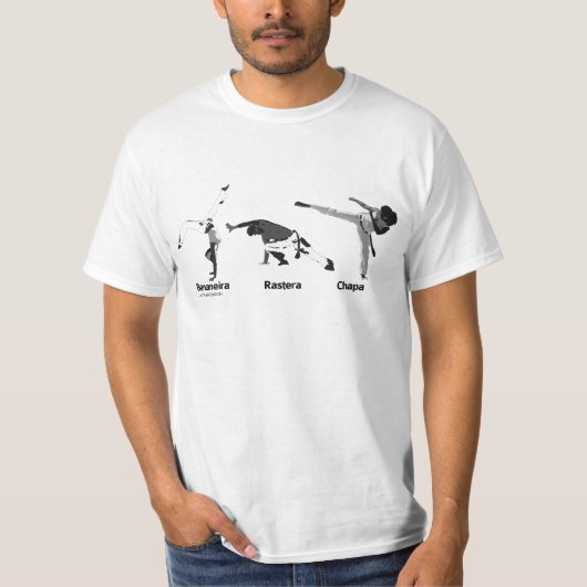 Capoeira Bewegungen, Verteidigungsangriff T-Shirt (Vorderseite)