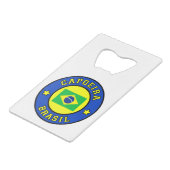 Capoeira Brasil Geldbeutel Flaschenöffner (Rückseite Schrägansicht)