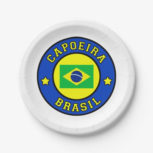 Capoeira Brasil Pappteller (Vorderseite)