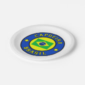 Capoeira Brasil Pappteller (Schrägansicht)