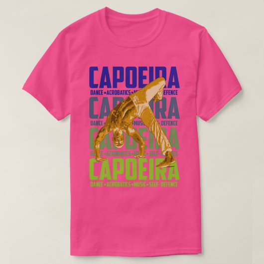 Capoeira Brazil Martial Arts Fun and Sports 5 T-Shirt (Design vorne)