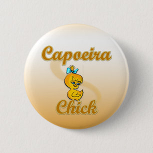 Capoeira Chick Button