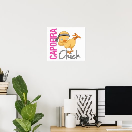 Capoeira Chick Poster (Heimbüro)
