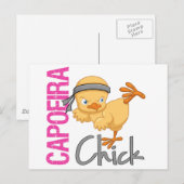 Capoeira Chick Postkarte (Vorne/Hinten)