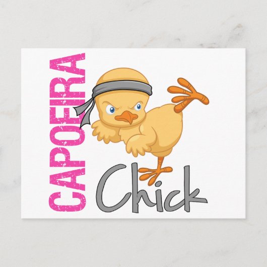 Capoeira Chick Postkarte (Vorderseite)