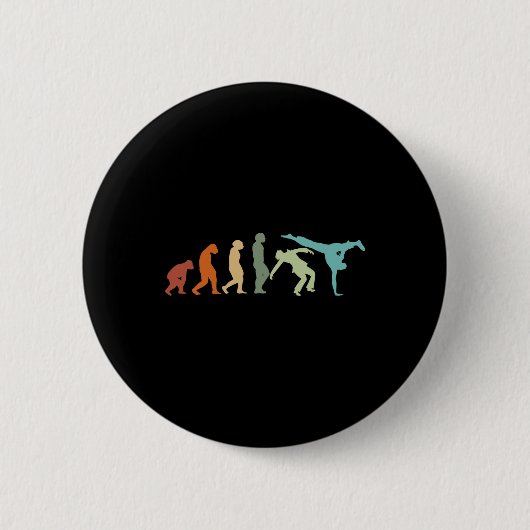 Capoeira Dance Martial Arts Brasilien Karate Evolu Button (Vorderseite)