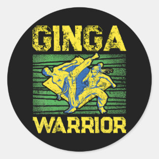 Capoeira für Capoeira Liebhaber Capoeira Fighter Runder Aufkleber