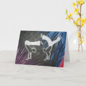 Capoeira-Geburtstagskarte Karte (Gelbe Blume)