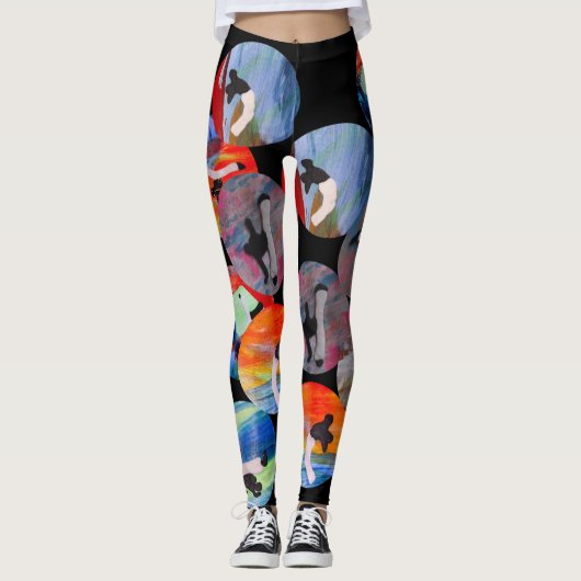 capoeira ginga abada Samba-Fitness-Mixed Martial Leggings (Vorderseite)