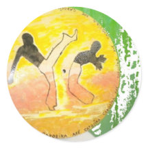 Capoeira ginga ax Aufkleber