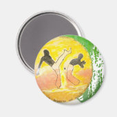 capoeira ginga ax-Magnet Magnet (Vorderseite/Rückseite)