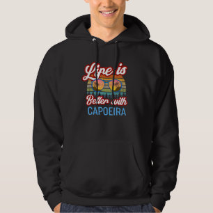 Capoeira Karate Vintag Sunset. Das Leben ist besse Hoodie