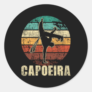 Capoeira - Kickboxen brasilianische Kampfkunst Mma Runder Aufkleber