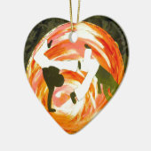 capoeira Liebe-Mixed Martial Arts-Kriegskunstaxt Keramikornament (Links)