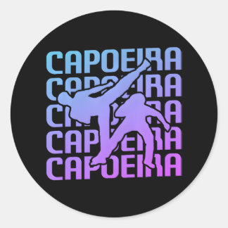 Capoeira Martial Arts Runder Aufkleber