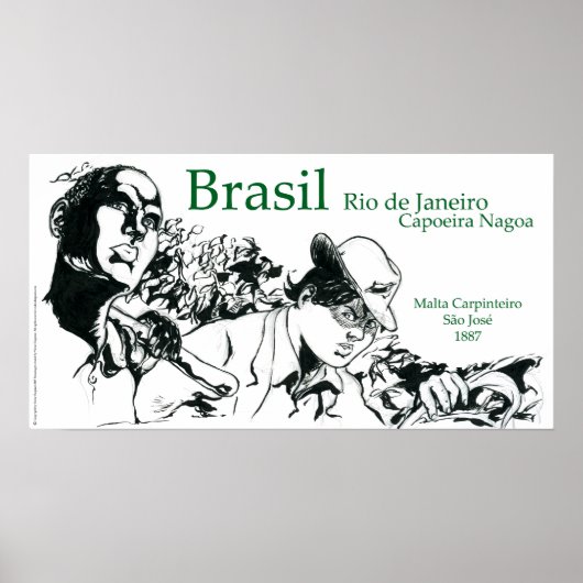 Capoeira Nagoa Brasil Poster (Vorne)