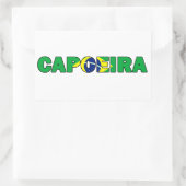 Capoeira Rechteckiger Aufkleber (Tasche)