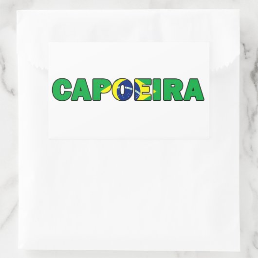 Capoeira Rechteckiger Aufkleber (Tasche)